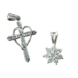 Silver Pendants Set of 2